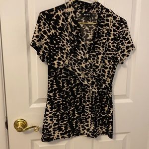 DKNY leopard print top